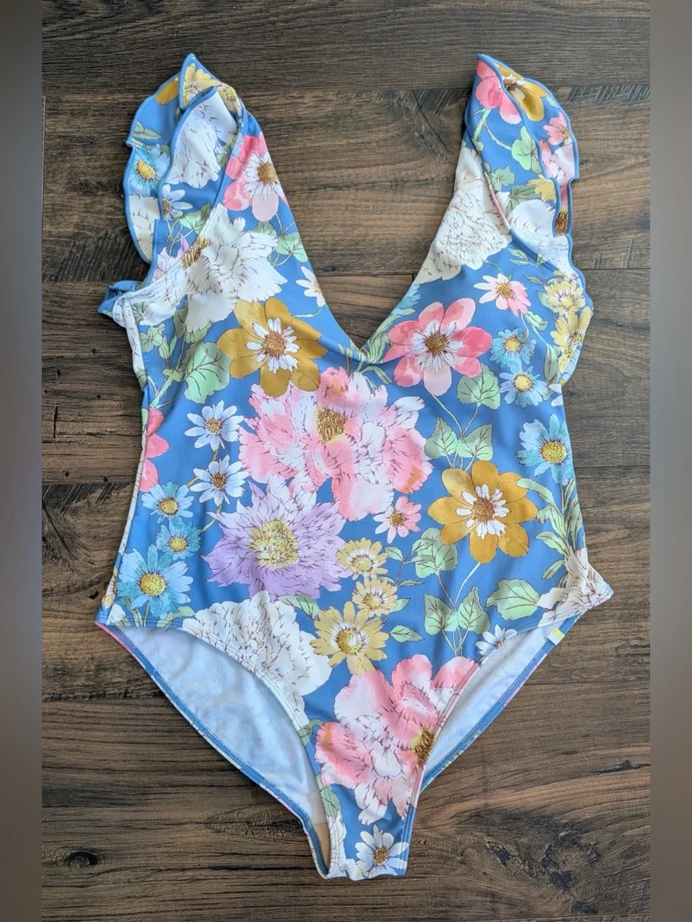 Summersalt The Ruffle Backflip Amelie Floral Print Size 14